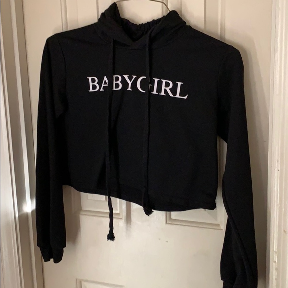 Babygirl cropped hoodie